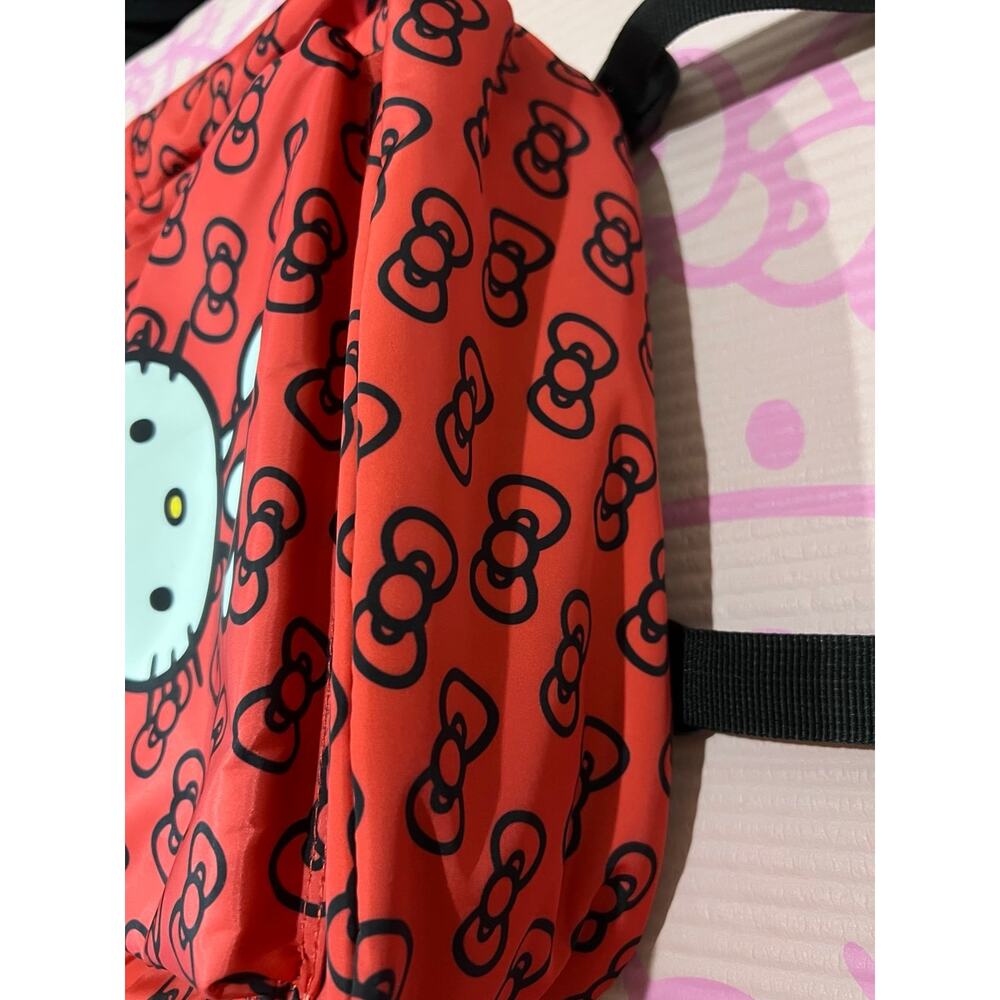 NWT❤️Hello Kitty large red ribbons logo Backpack - Picture 5 of 10